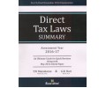 Direct Tax Laws Summary An Ultimate Guide For Quick Revision Along With May 2016 Solved Paper Assessment Year 2016-17 For Ca Final Nov 2016 Exams